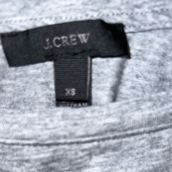 Gray J Crew Criss Cross Back T shirt x small - Picture 3 of 5